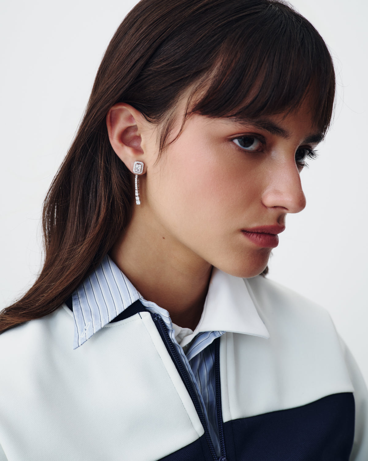 THE DUO EARRINGS SILVER