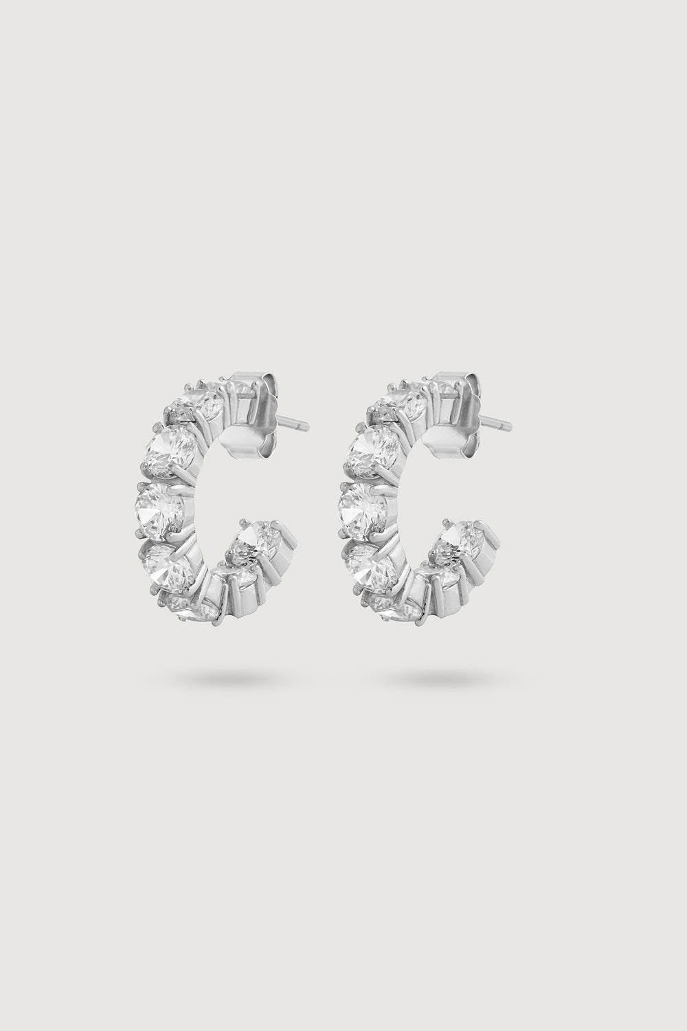 THE STAPLE EARRINGS SILVER