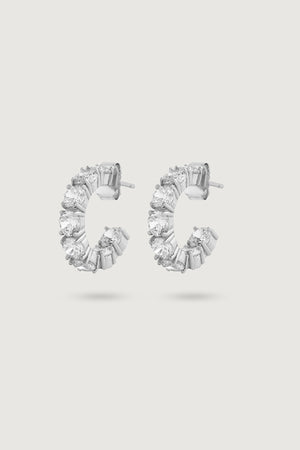 THE STAPLE EARRINGS SILVER
