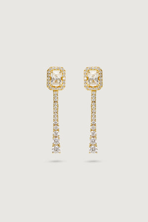 THE DUO EARRINGS PLATED GOLD