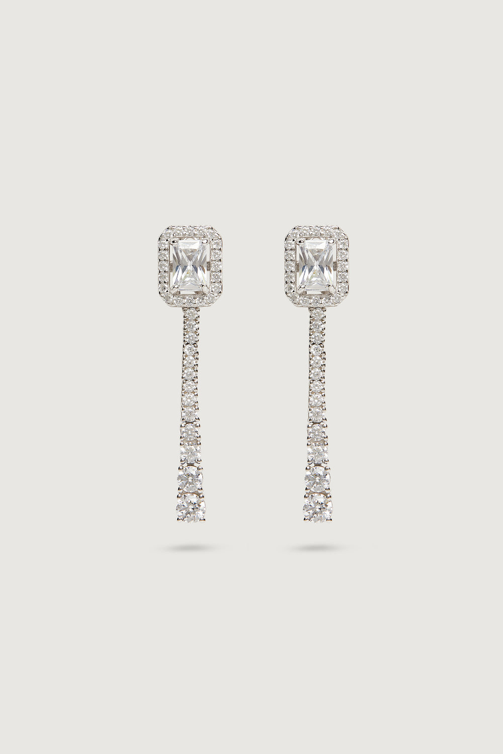 THE DUO EARRINGS SILVER
