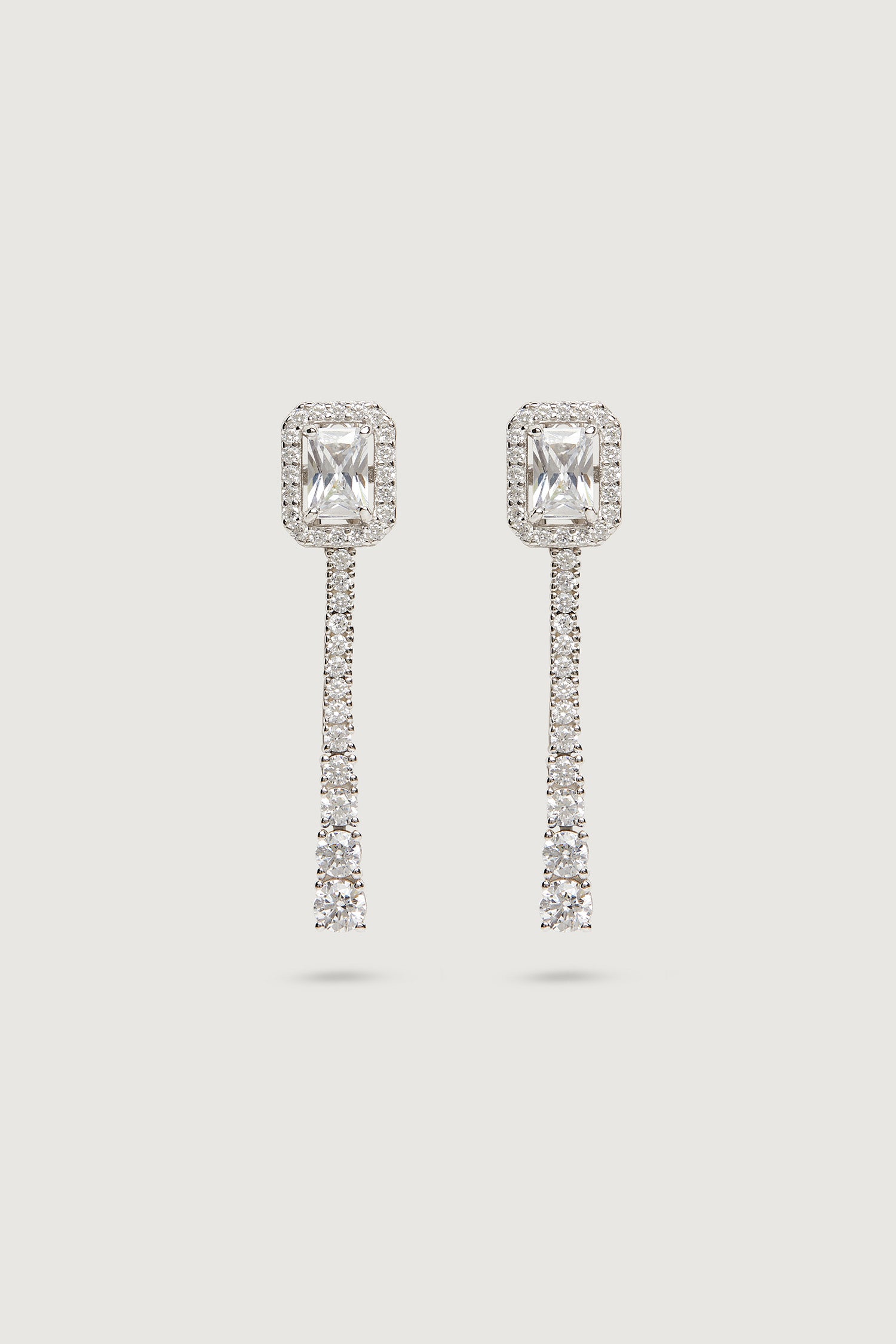 THE DUO EARRINGS SILVER