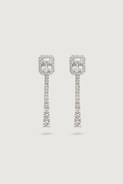 THE DUO EARRINGS SILVER