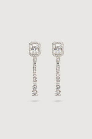 THE DUO EARRINGS SILVER