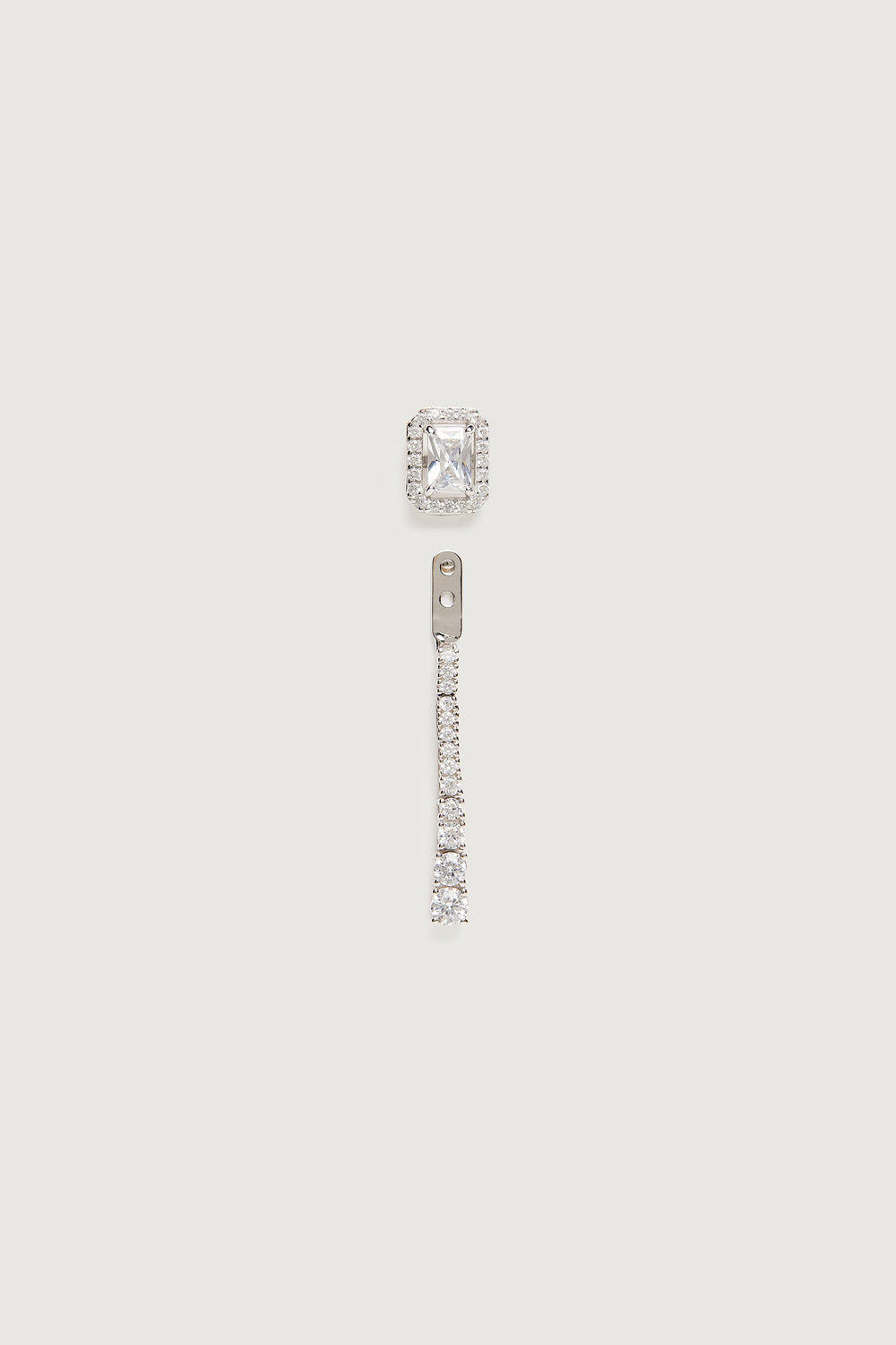 THE DUO EARRINGS SILVER