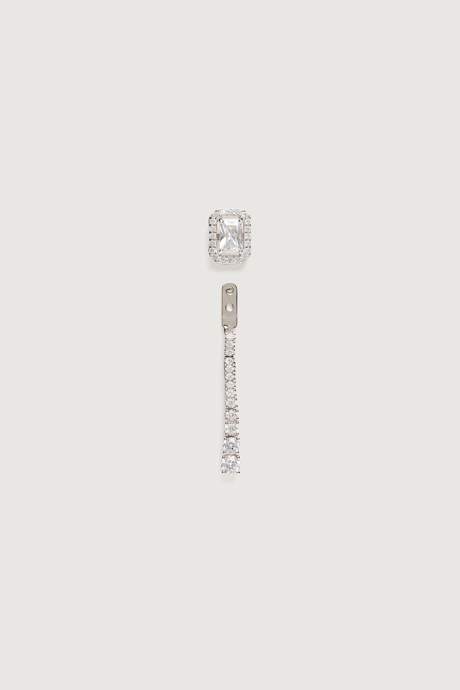 THE DUO EARRINGS SILVER