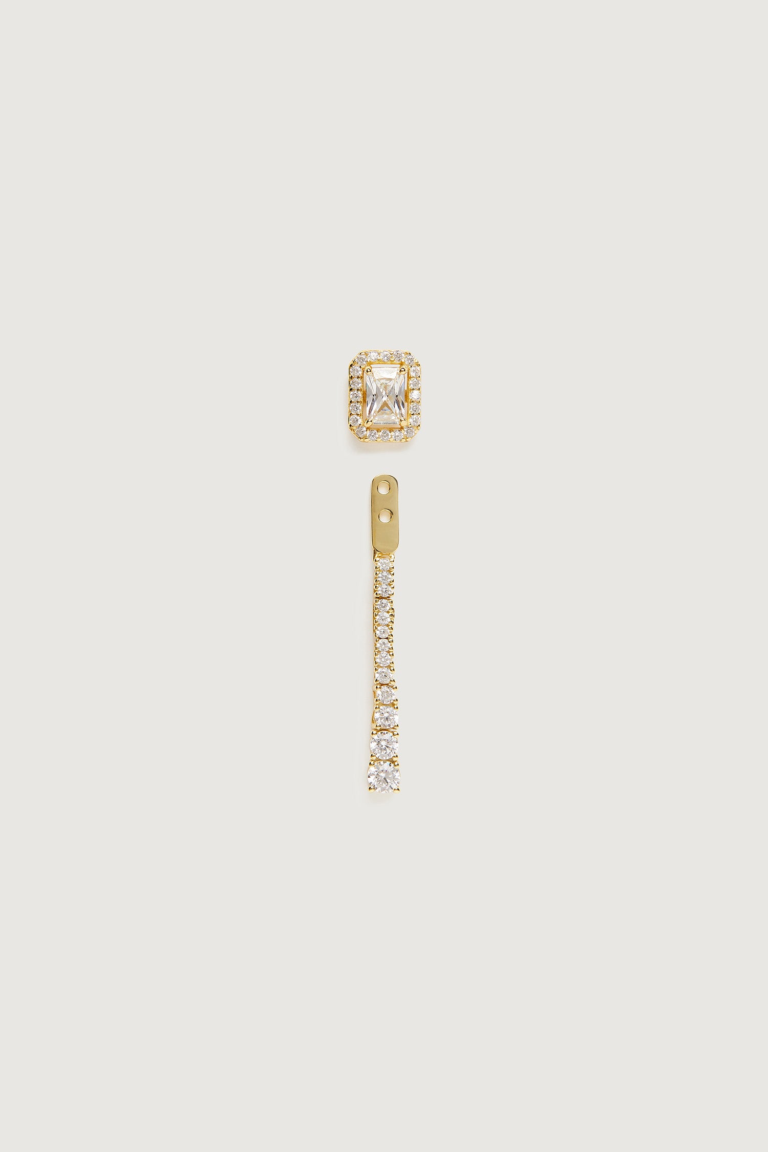 THE DUO EARRINGS PLATED GOLD
