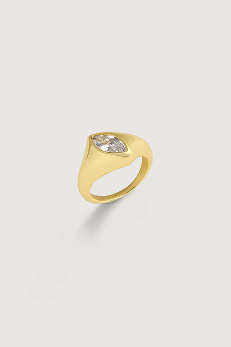 MARQUISE PINKY RING
