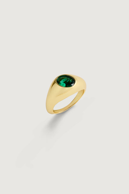 OVAL PINKY RING