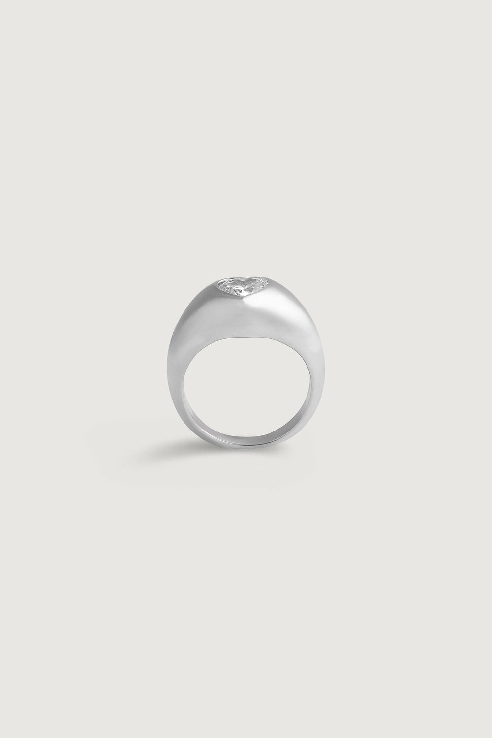 HEART PINKY RING SILVER