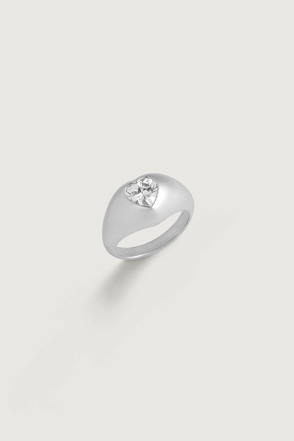 HEART PINKY RING SILVER