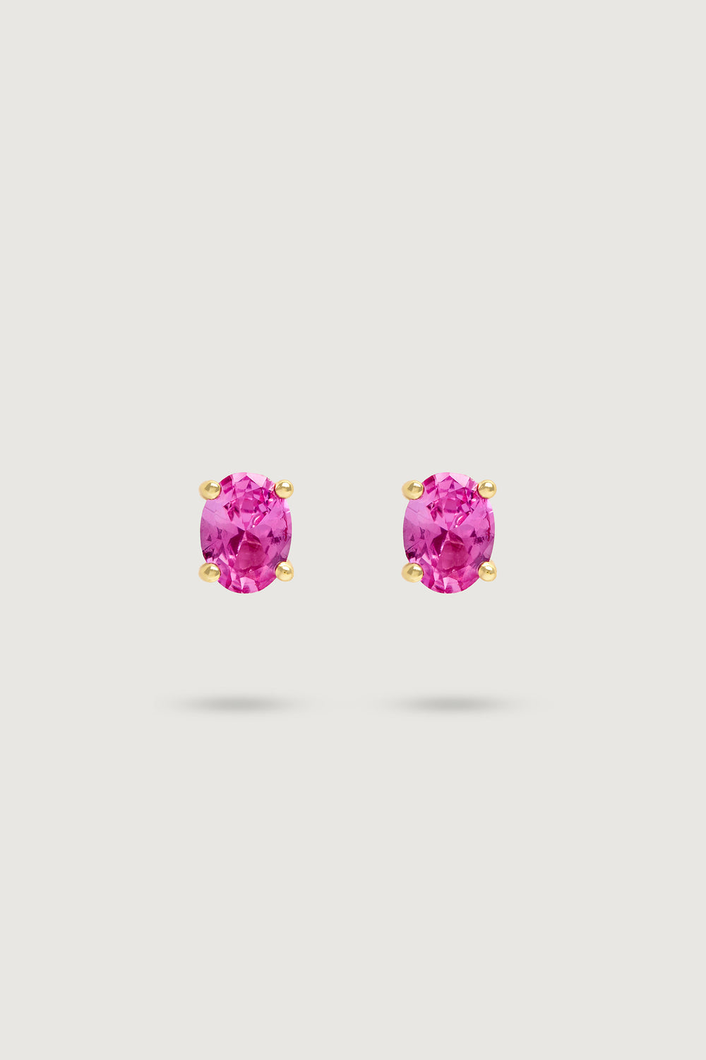 MAXI OVAL STUD PINK