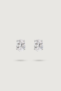 MAXI OVAL STUD WHITE