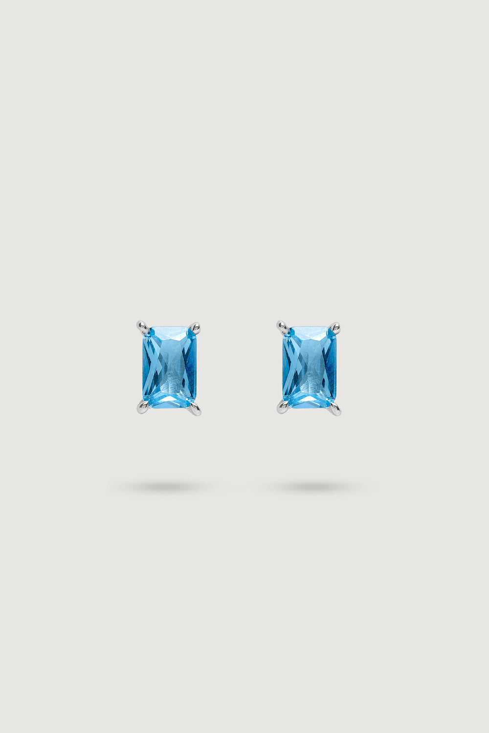 MIDI RECTANGULAR STUD LIGHT-BLUE