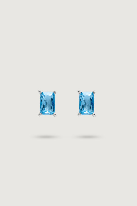 MIDI RECTANGULAR STUD LIGHT-BLUE