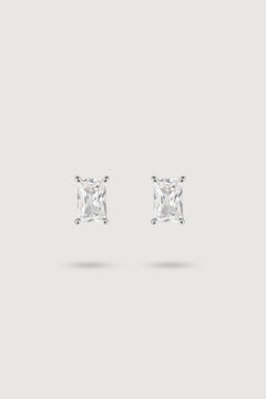 MIDI RECTANGULAR STUD WHITE