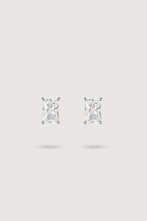 MIDI RECTANGULAR STUD WHITE
