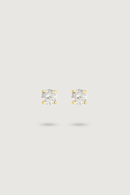 MIDI ROUND STUD IVORY