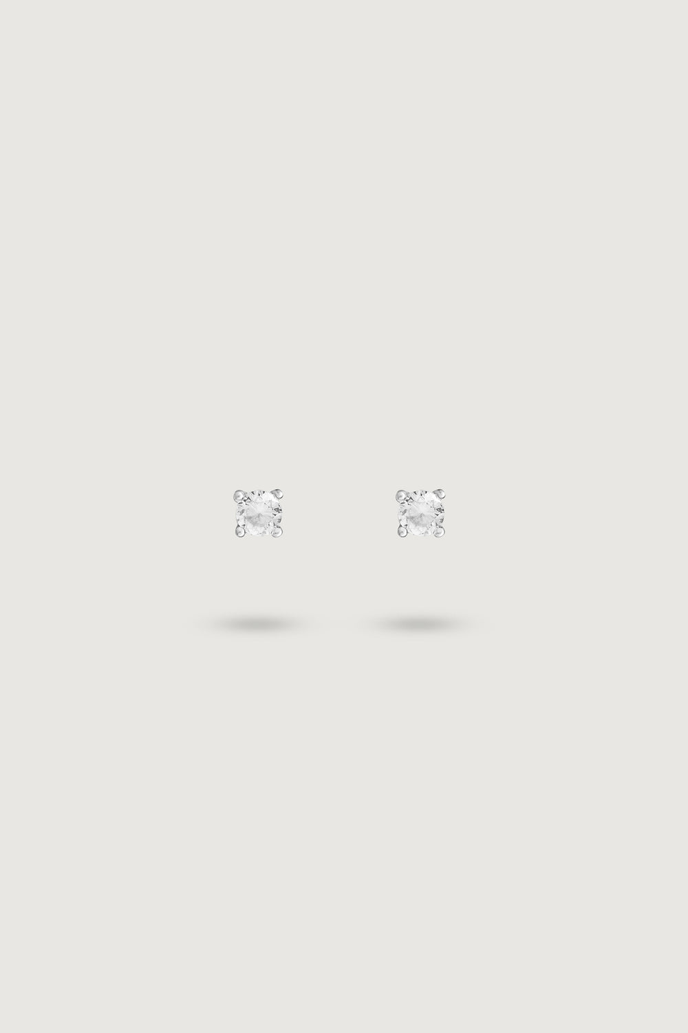 MINI ROUND STUD WHITE