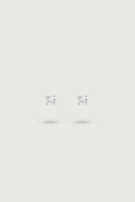 MINI ROUND STUD WHITE