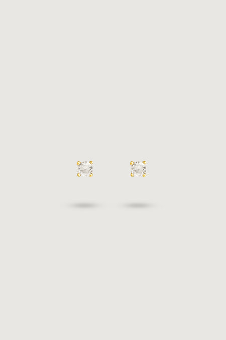 MINI ROUND STUD IVORY