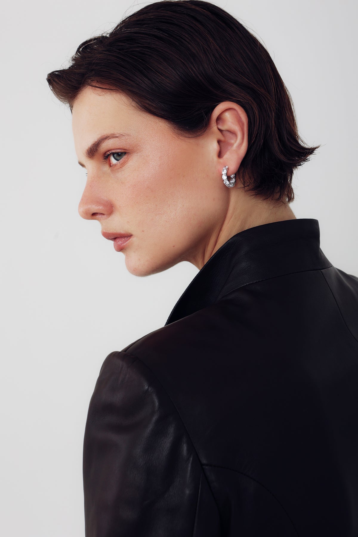 THE STAPLE EARRINGS SILVER