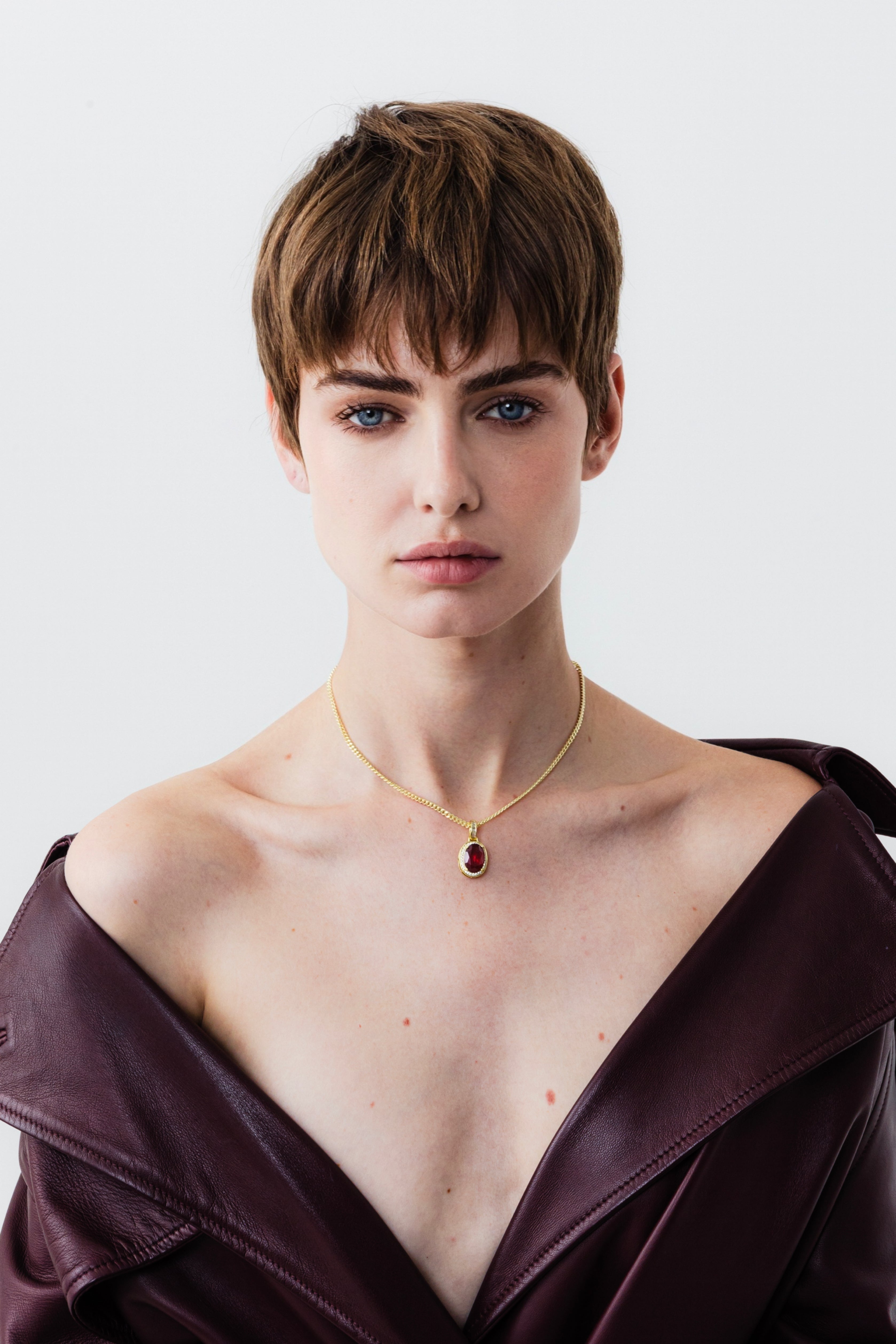 THE OVAL PENDANT ROSSO